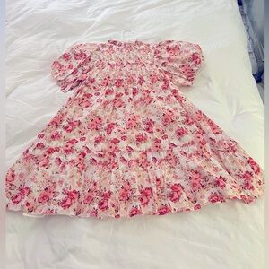 Floral Pink Kids Dress